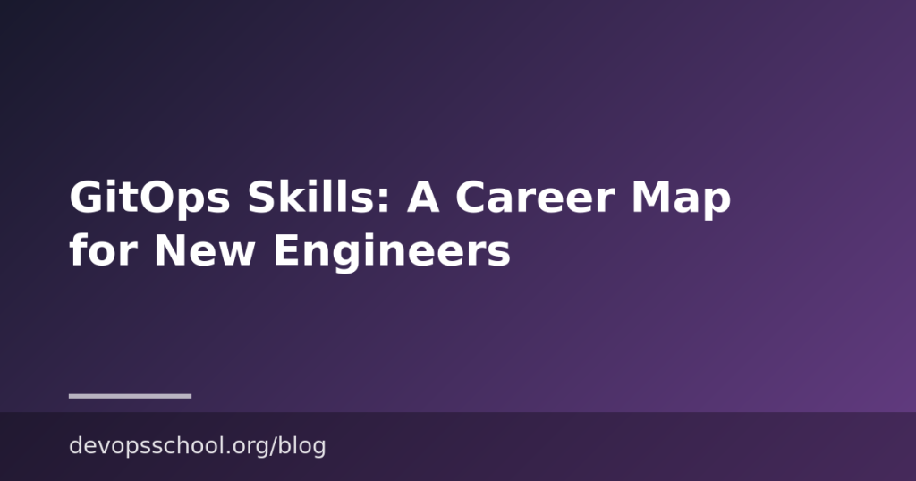 GitOps Skills: A Career Map for New Engineers